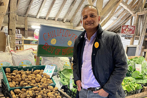 Jai with local Thanet produce